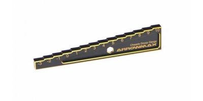 CHASSIS DROOP GAUGE 3 TO 10 MM FOR 1:10 CARS (10MM) BLACK GOLDEN