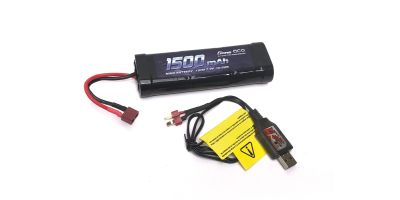 COMBO Caricatore USB-Batterie 1500 (72203D+GE2-1500-1D) Deans 