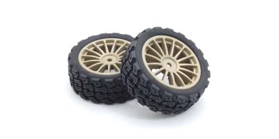 Gomme Montate-Incollate Rally Tires 1:10 Kyosho Fazer FZ02-R (2)