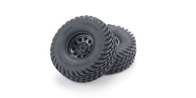 Gomme Montate-Incollate Kyosho Outlaw Rampage Pro (2) Neri