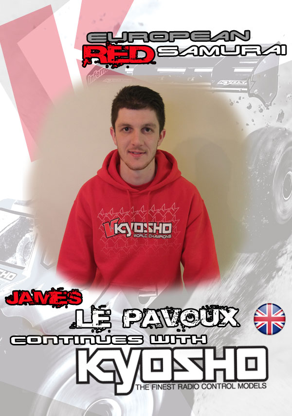 [:en]James Le Pavoux continues with Team Kyosho Europe[:fr]James Le Pavoux continue avec le Team Kyosho Europe[:de]James Le Pavoux continues with Team Kyosho Europe[:]
