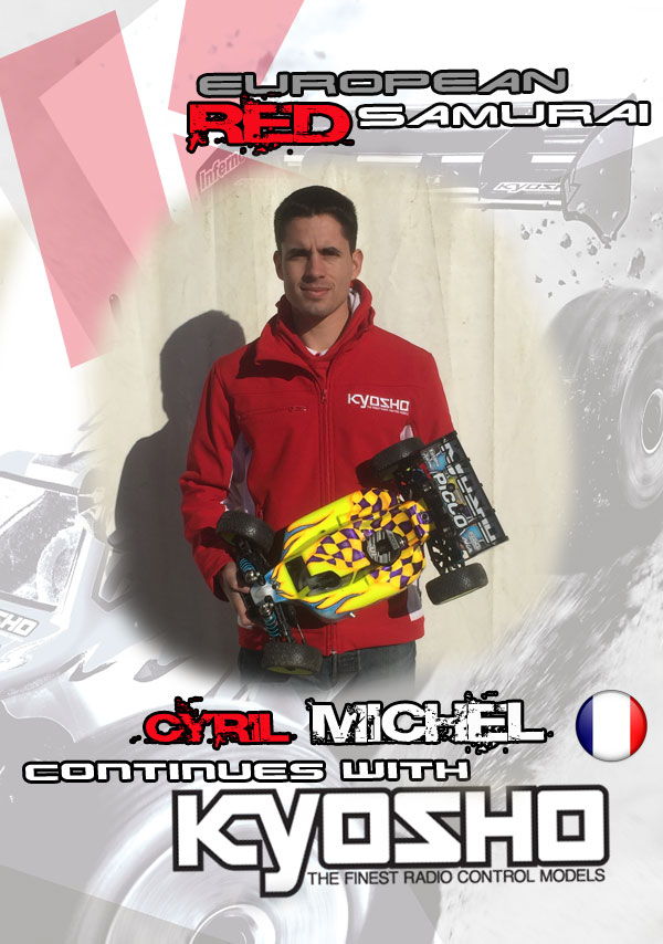 [:en]Cyril Michel continues with Team Kyosho Europe[:fr]Cyril Michel continue avec le Team Kyosho Europe[:de]Cyril Michel continues with Team Kyosho Europe[:]
