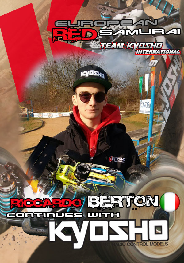 [:en]Riccardo Berton continues with Team Kyosho International[:fr]Riccardo Berton continue avec le Team Kyosho International[:de]Riccardo Berton continues with Team Kyosho International[:]